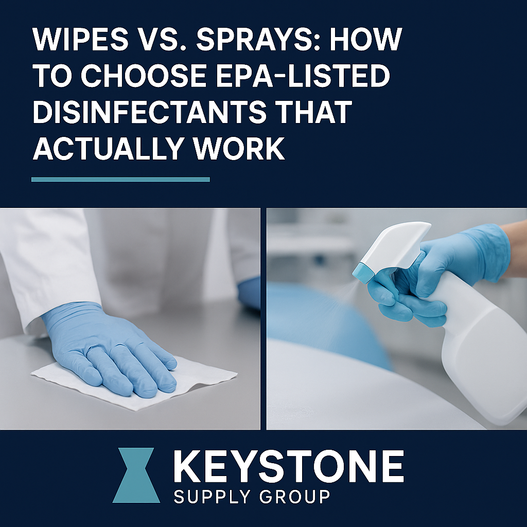 Wipes vs. Sprays: How to Choose EPA-Listed Disinfectants That Actually Work
