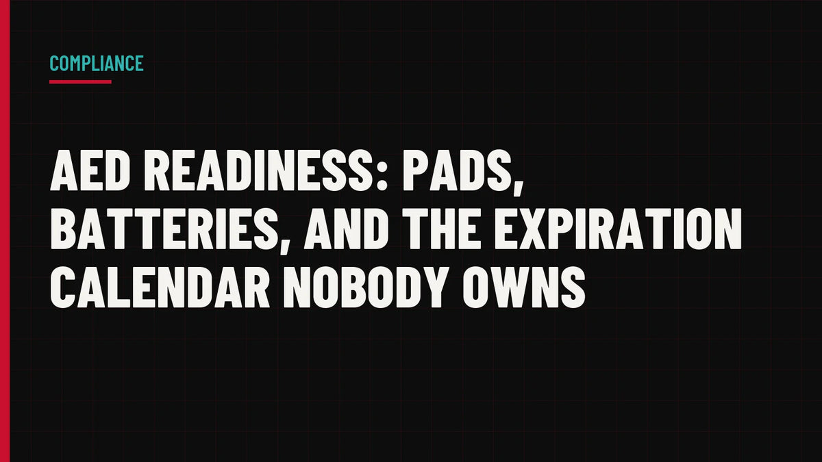 AED Readiness: Pads, Batteries, and the Expiration Calendar Nobody Owns