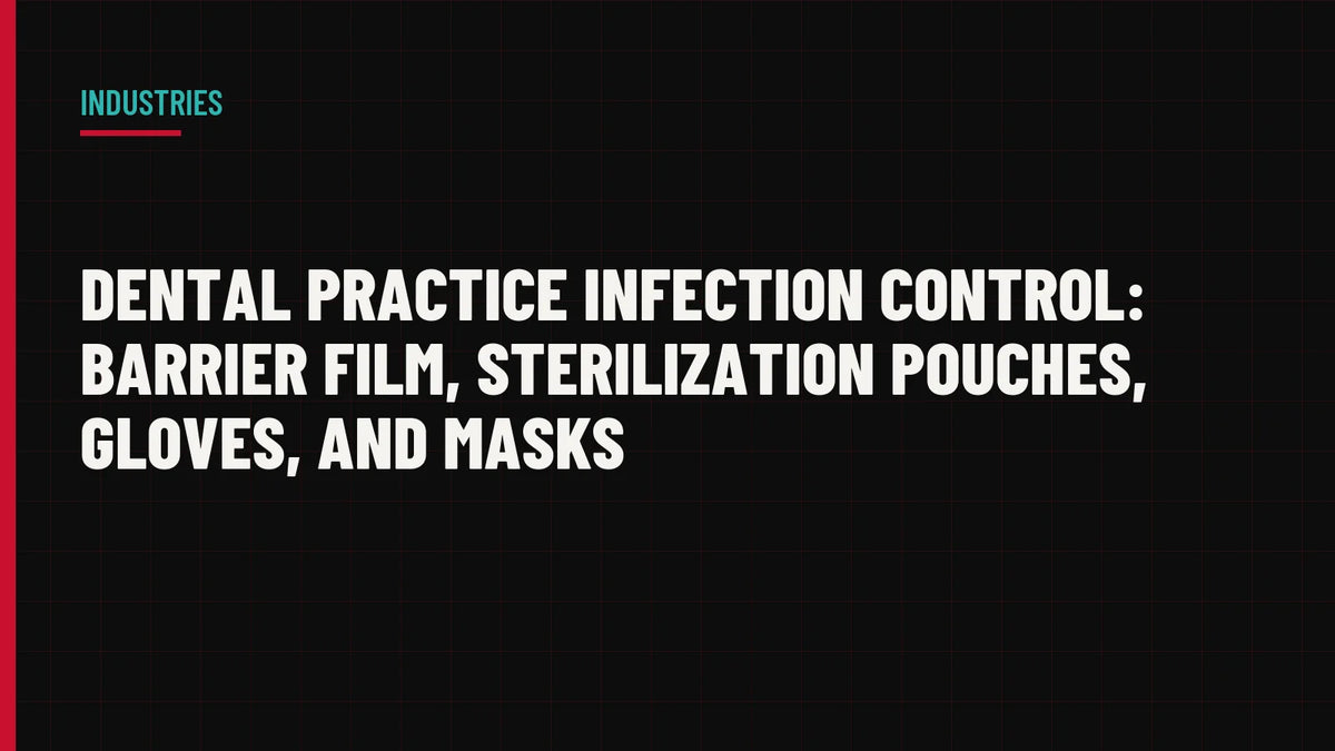 Dental Practice Infection Control: Barrier Film, Sterilization Pouches, Gloves, and Masks