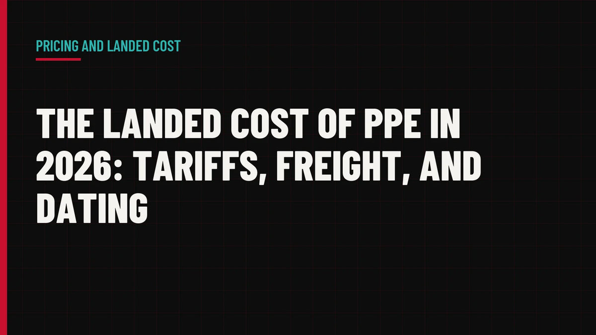 The Landed Cost of PPE in 2026: Tariffs, Freight, and Dating