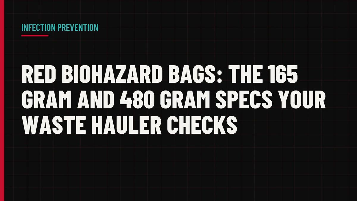 Red Biohazard Bags: The 165 Gram and 480 Gram Specs Your Waste Hauler Checks