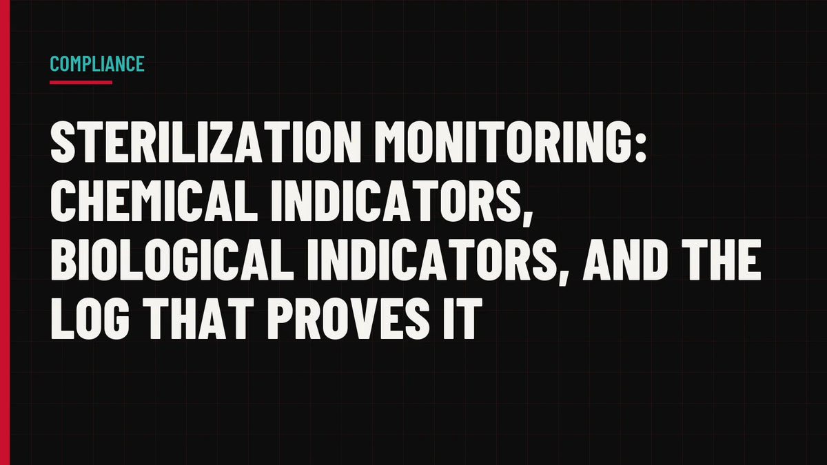 Sterilization Monitoring: Chemical Indicators, Biological Indicators, and the Log That Proves It