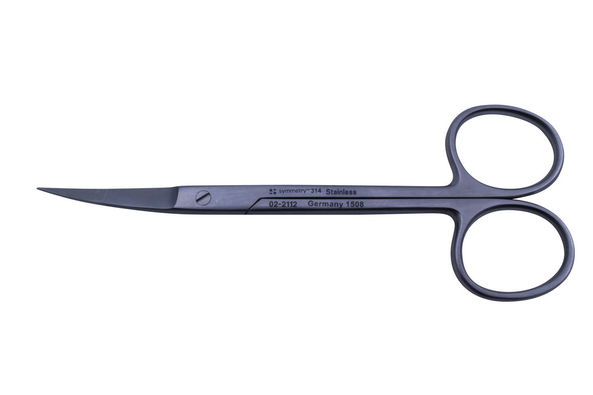 Aspen Surgical 02-2112 Scissors: Symmetry® Scissors, Iris Standard Pattern, Curved, 5in