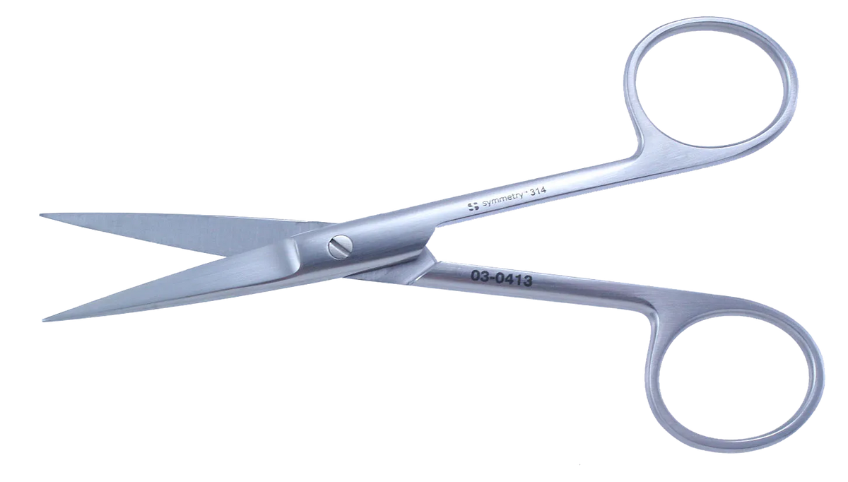 Aspen Surgical 03-0413 Scissors: Symmetry® Scissors, Operating, Straight, Sharp/Sharp, 5 in
