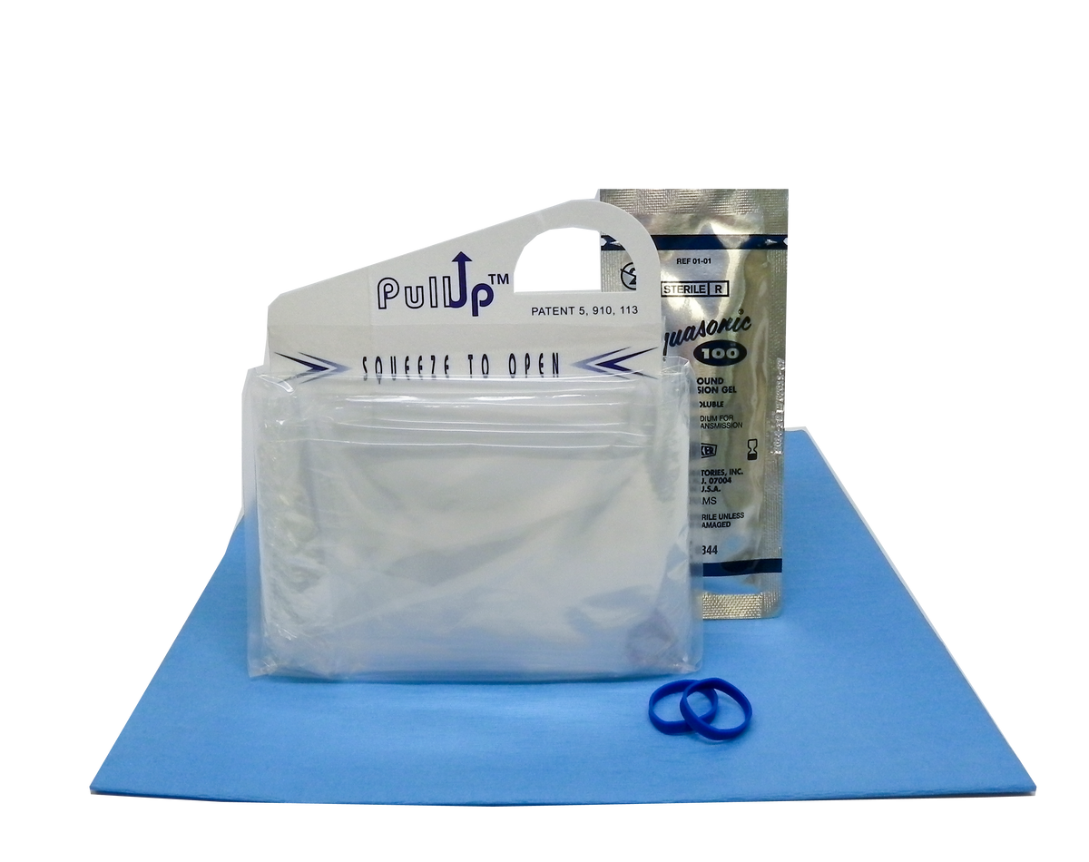 Aspen Surgical 1-519-1096 Probe Covers, Clear Pullup, 5" x 48", Sterile, 24 kits/bx