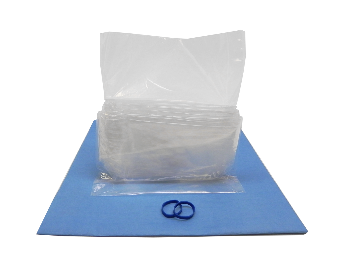 Aspen Surgical 1-519-1236 Protek Telescopically-folded Probe Cover Kits: Telescopically-Folded General Purpose Probe Cover Kit, 6" x 48", (2) Bands, Polyethylene, 100/bx
