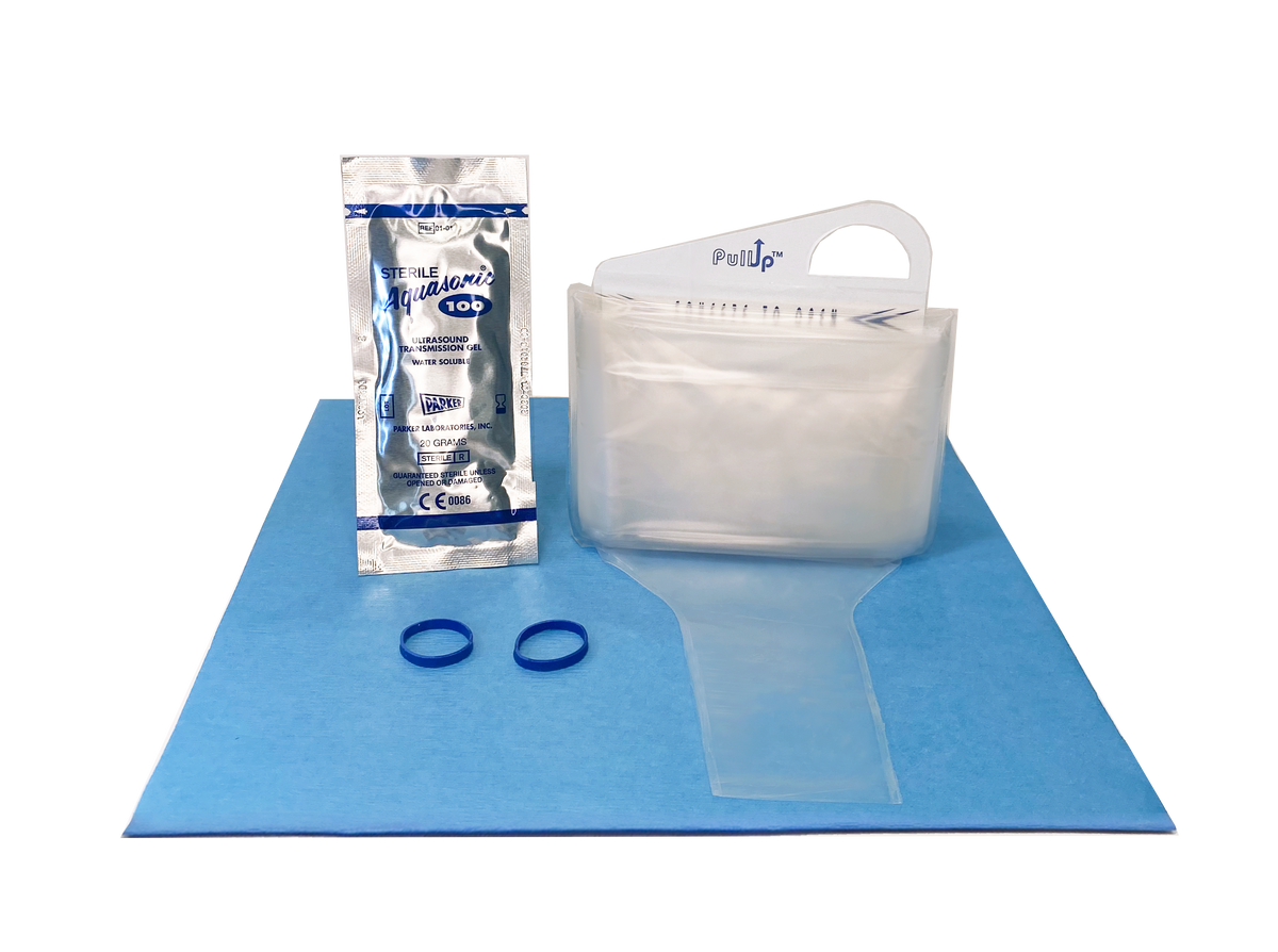 Aspen Surgical 1-519-2087 Probe Covers: Protek Surgical Probe Cover, 5"-1 3/4" x 96" (13cm-4cm x 244cm), PE/PU, w/PullUp, gel, 2 bands, Sterile, 1/pch, 10/bx