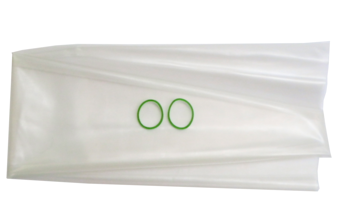 Aspen Surgical 1-519-2225 Protek Tapered Endocavity Probe Covers, 5"-2" x 24", Sterile Gel, (2) Bands, Non-Sterile, 24/bx