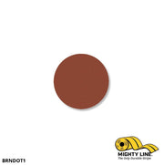 Mighty Line 1 in BROWN Solid DOT, Pack of 200, Floor Marking
