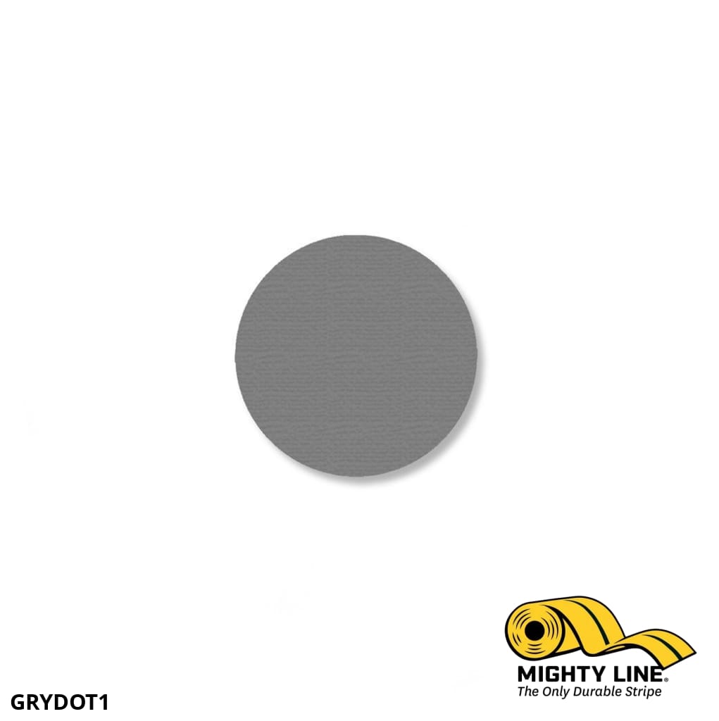 Mighty Line 1 in GRAY Solid DOT, Pack of 200, Floor Marking