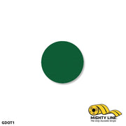 Mighty Line 1 in GREEN Solid DOT, Pack of 200, Floor Marking