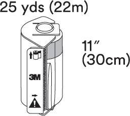 3M™ Steri-Drape™ Roll Prep Drape, 1000DISP, 22CM X 30CM, 1 roll + 1 dispenser/case