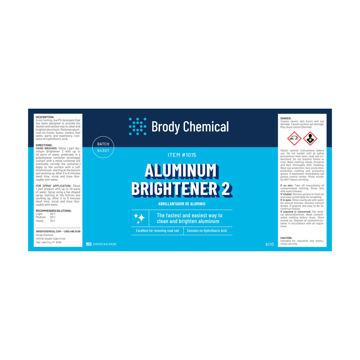 Brody Chemical 1015 Aluminum Brightener 2