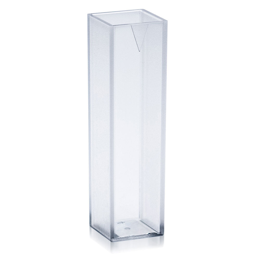 Cuvette, Spectrophotometer, Square, 4.5mL (10mm), PS, 2 Clear Sides, 100/Tray, 10 Trays/Unit