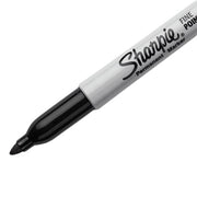 Sharpie KSG-SHA-1060 Permanent Markers, Fine Point, Black, 5 Count