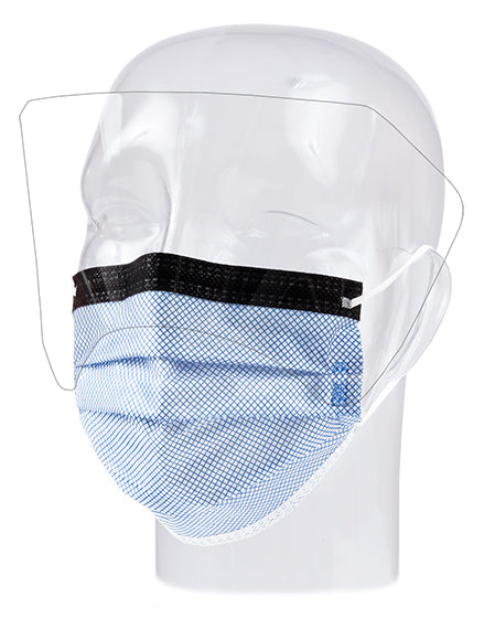 Aspen Surgical 15310 Procedure Mask, Procedure, FluidGard® 160 Anti-Fog w/ Extended Shield, Blue Diamond