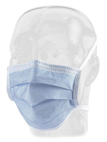 Aspen Surgical 15320 Mask, Precept, Surgical, FluidGard® 160 Anti-Fog, Blue Diamonds, ASTM Level 3, Non-Sterile, 50/bx