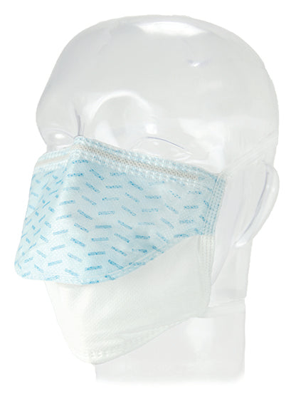 Aspen Surgical 15820 Mask, Surgical, FluidGard® 120 FluidPouch™, Blue w/ Pattern