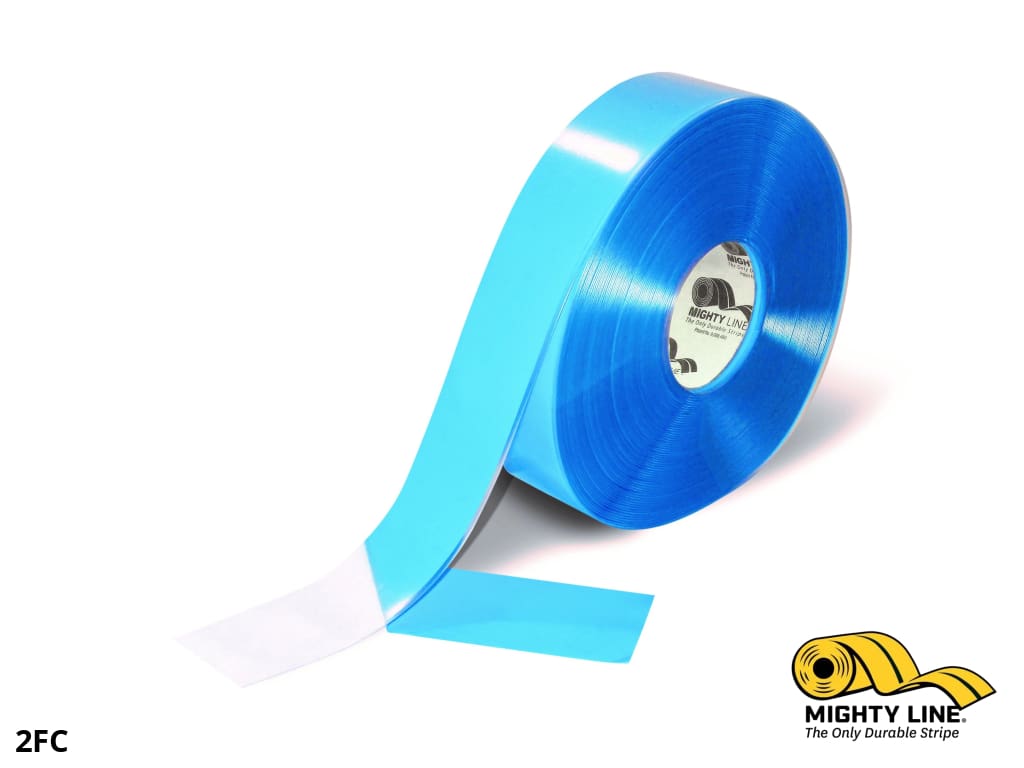Mighty Line 2 in Clear Floor Tape, 100 ft Roll