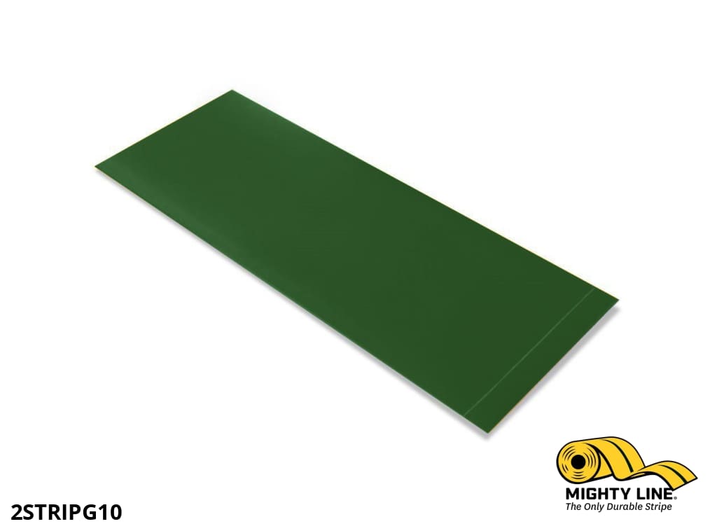Mighty Line Green 2 in Wide Tape Segments