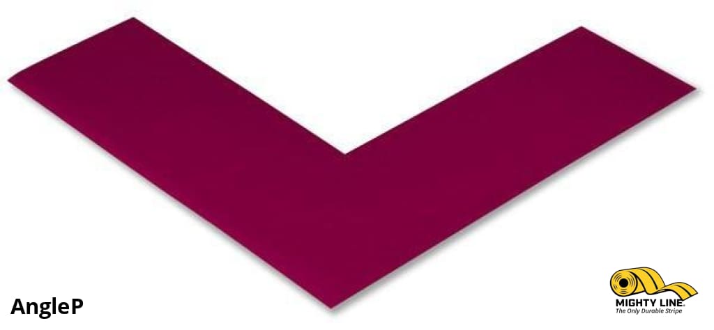 Mighty Line 2 in Wide Solid PURPLE Angle, Pack of 100, Floor Tape & Floor Marking