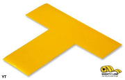 Mighty Line 2 in Wide Solid YELLOW T, Pack of 100, Floor Tape & Floor Marking