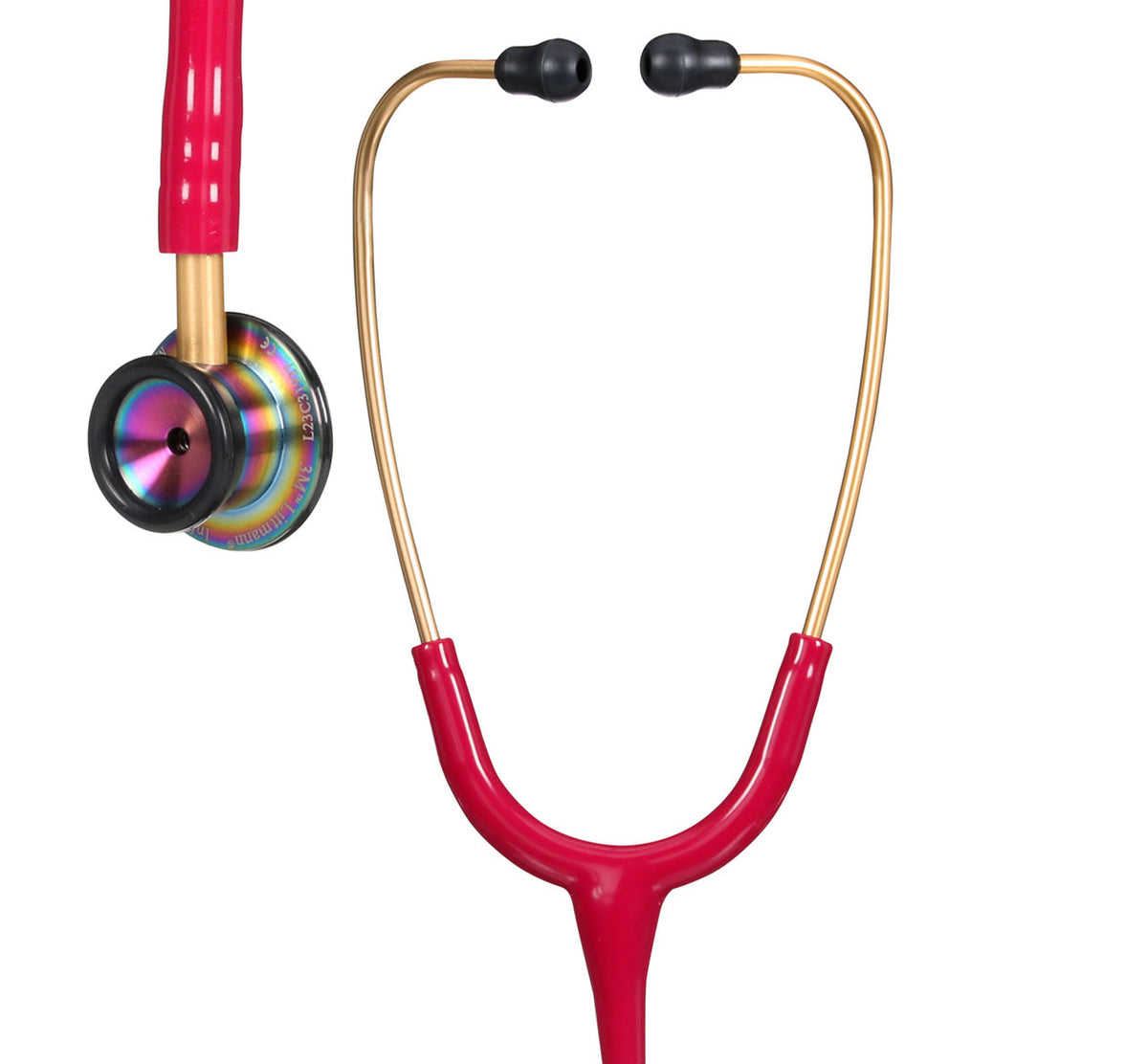 3M™ Littmann® Classic II Infant Stethoscope, 2157, Rainbow-finish Chestpiece, Raspberry Tube, 28 in, 3 Each/Case