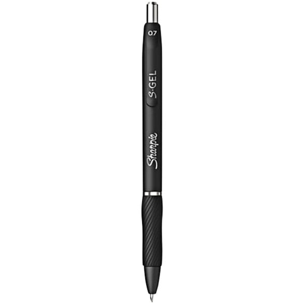 Sharpie 2096159 S-Gel Retractable Gel Pens, Medium Point 0.7 mm, Black Ink, 12 Count