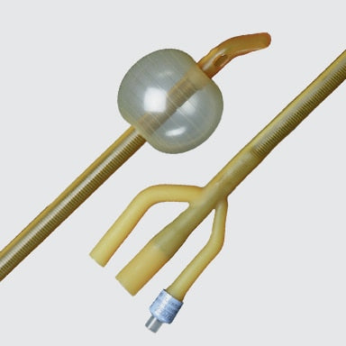 Bard Medical 2557H22 Bard Coated Latex Foley Catheters: Hematuria Foley Catheter, 3-Way Coude Tip, 22FR, 30cc Balloon, Hydrophilic Polymer Coated, Latex, 5/cs