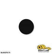 Mighty Line 3/4 in BLACK Solid DOT, Pack of 200, Floor Marking