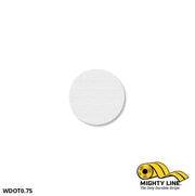 Mighty Line 3/4 in WHITE Solid DOT, Pack of 200, Floor Marking