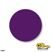 Mighty Line 3.5 in PUR. Solid DOT, Stand. Size, Pack of 100, Floor Marking