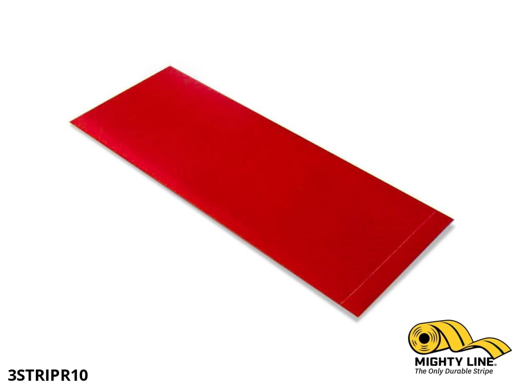 Mighty Line Red 3 in Floor Tape Segments