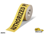 Mighty Line 3 in Wide Authorized Personnel Only Floor Tape, 100 ft Roll