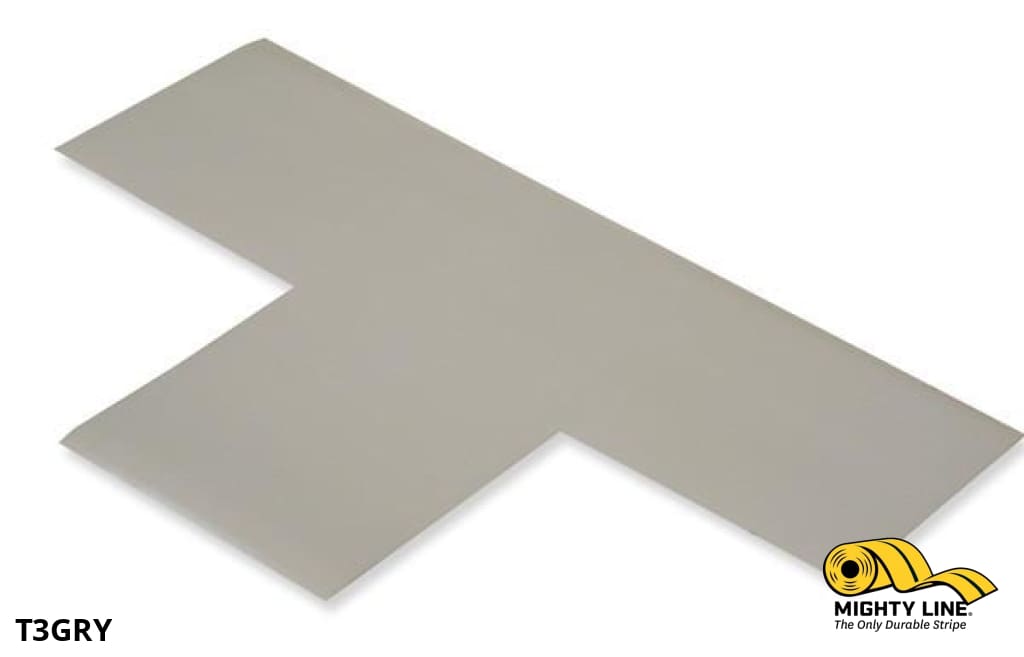 Mighty Line 3 in Wide Solid GRAY T, Pack of 100, Floor Tape & Floor Marking