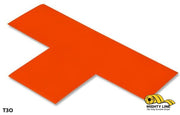 Mighty Line 3 in Wide Solid ORANGE T, Pack of 100, Floor Tape & Floor Marking