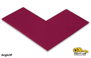 Mighty Line 3 in Wide Solid PURPLE Angle, Pack of 100, Floor Tape & Floor Marking