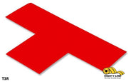 Mighty Line 3 in Wide Solid RED T, Pack of 100, Floor Tape & Floor Marking