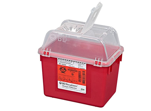 BD Recykleen Sharps Collectors, 8 Quart, Open Top Nesta, 24/cs