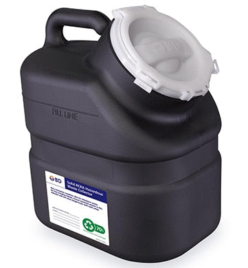 BD Rcra Collectors, RCRA, 3 Gallon, One Piece Plug Top, 12/cs