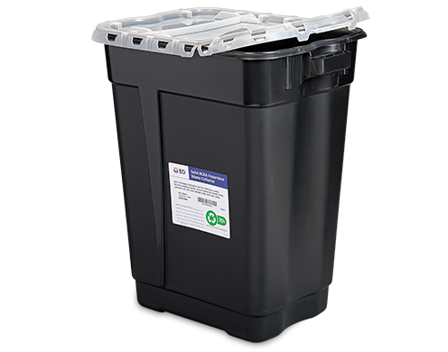 BD Rcra Collectors, RCRA, 17 Gallon, Hinge Top, 5/cs