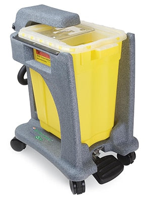 BD Sharps Recykleen™ Collector Trolleys: Basic 9 Gallon Recykleen Foot Operated Trolley (12 ea/plt)