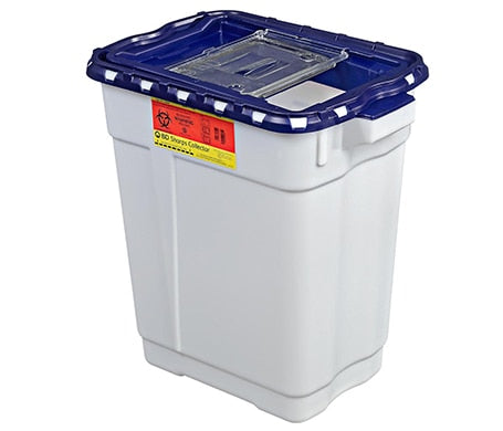BD Pharmaceutical Collectors, Pharmaceutical, 9 Gallon, Slide Top, 8/cs (16 cs/plt)