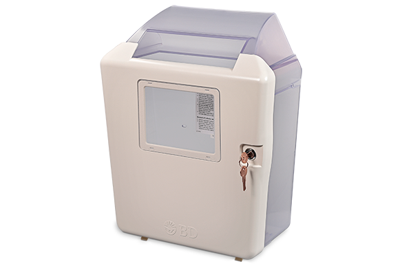 BD Sharps Collector Accessories: Locking Wall Cabinet for 2 Gal and 3 Gal Sharps Collectors, 18.5" x 14.5" x 6.75" (36 ea/plt)