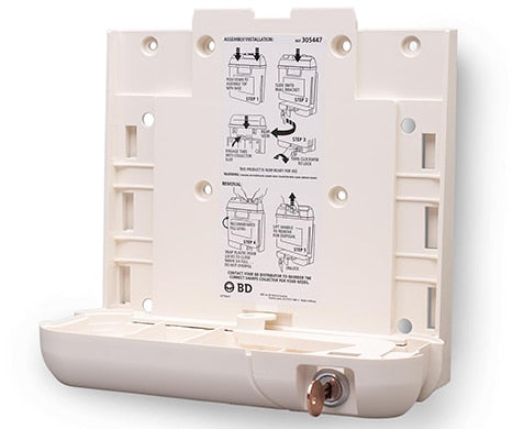 BD Sharps Collector Accessories: Locking Wall Bracket For 5.4 Qt Collector, 10/cs (Screws Not Included)