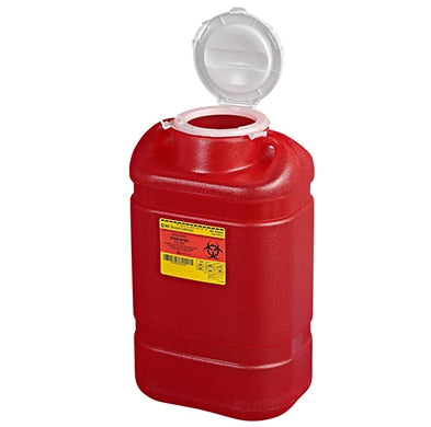 BD Multi-use One-piece Sharps Collectors, 5 Gallon, X-Large, Open Top, 8/cs (9 cs/plt)