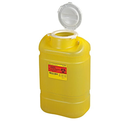 BD Chemotherapy Sharps Collectors, 5 Gallon, Plug Cap, Yellow (not autoclavable), 8/cs&nbsp; &nbsp; <Strong style="color:red">Max weekly quantity allowed: 15</Strong>