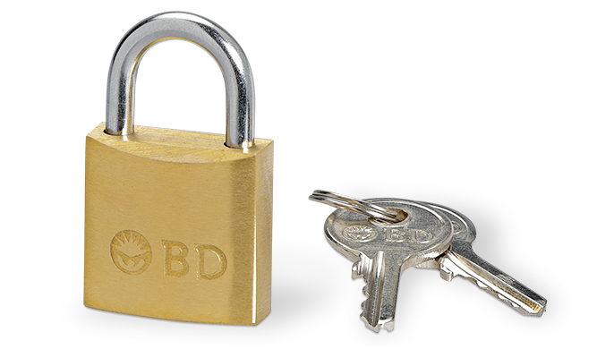 BD Sharps Collector Accessories: Security Lock, 12/cs