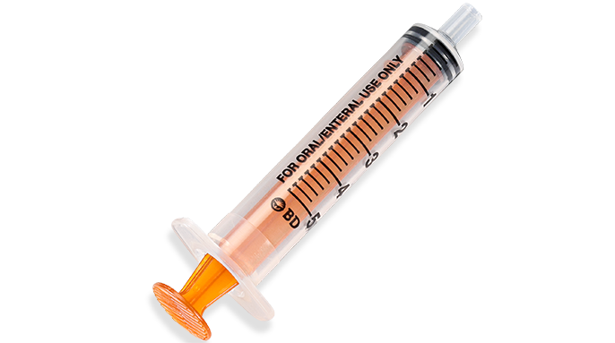 BD Enteral Syringe System, UniVia™ Connector, 5mL, 125/pk, 4 pk/cs