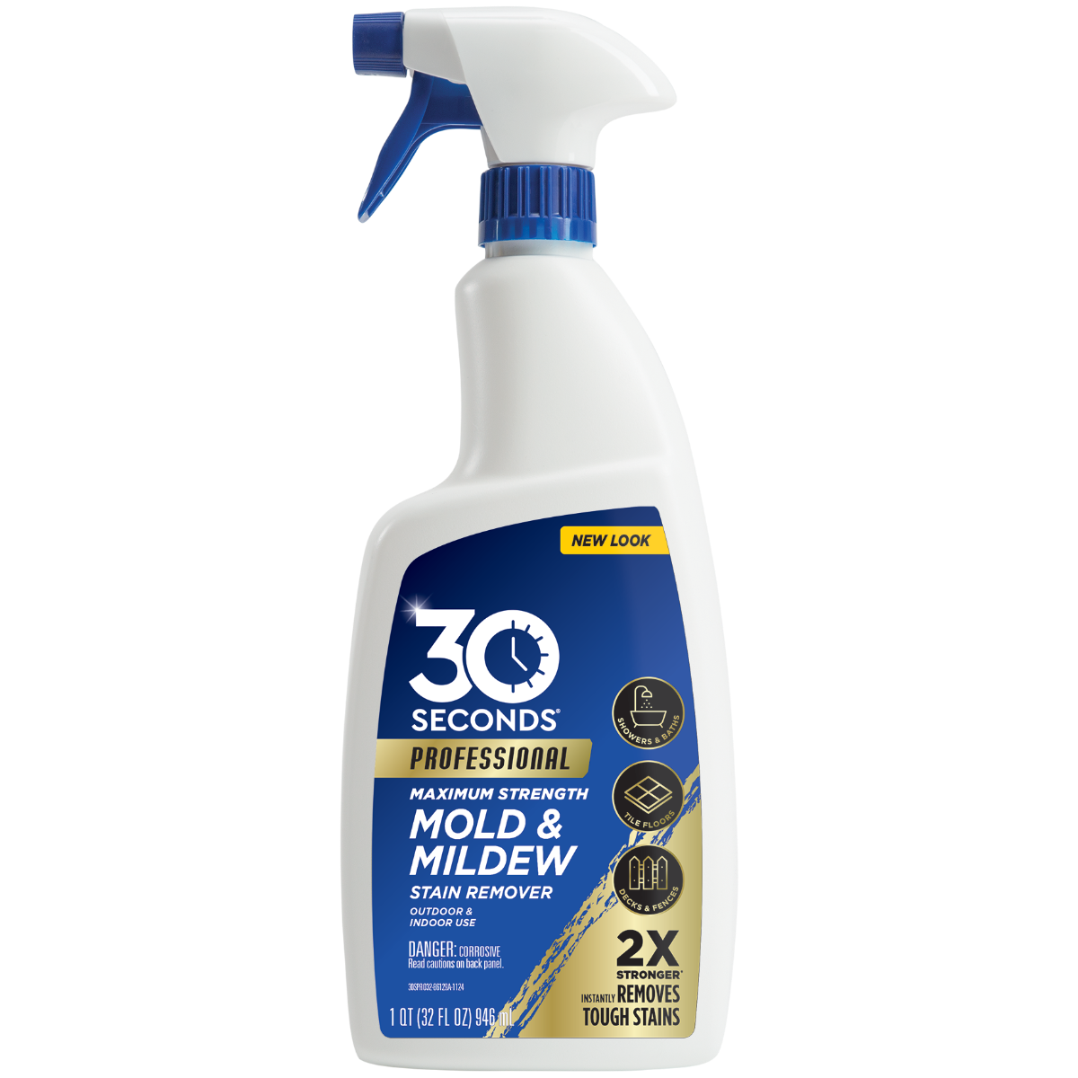 30 SECONDS KSG-30S-1068 Professional Mold & Mildew Stain Remover Spray, 32 oz